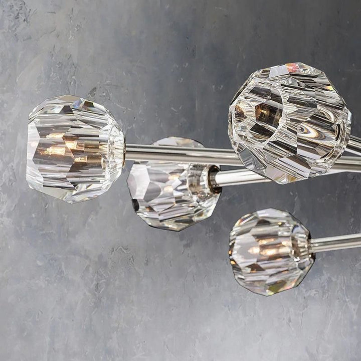 Balle Crystal Round Chandelier D72"