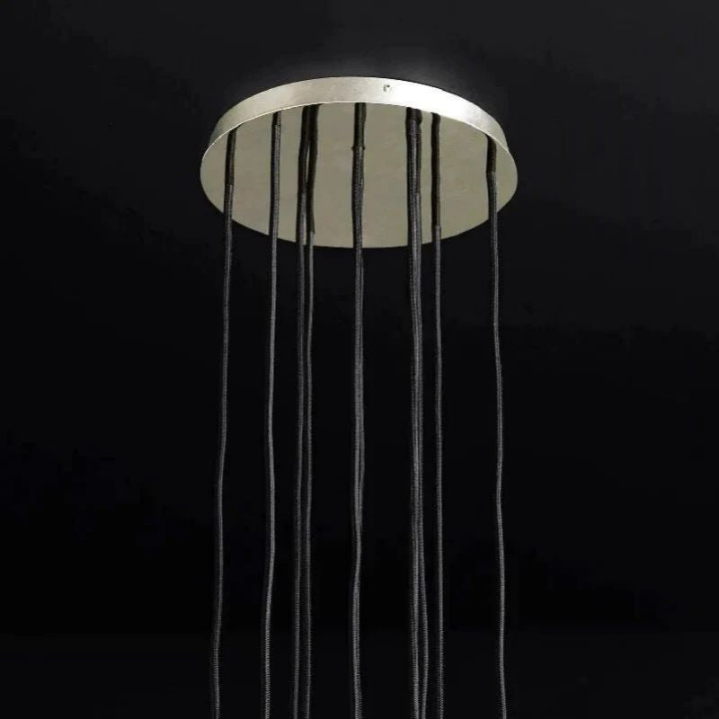 Balle Crystal Round Cluster Chandelier 14"