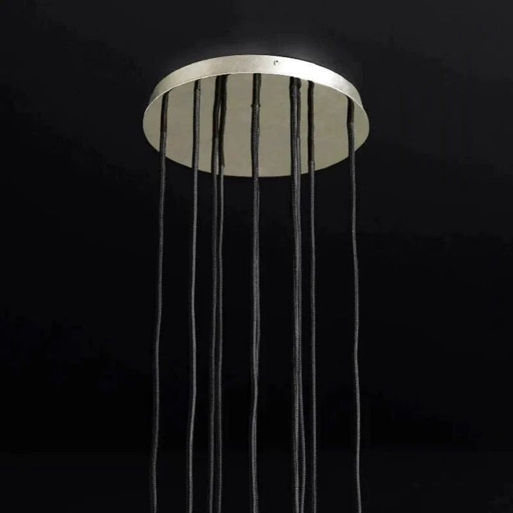 Balle Crystal Round Cluster Chandelier 14"