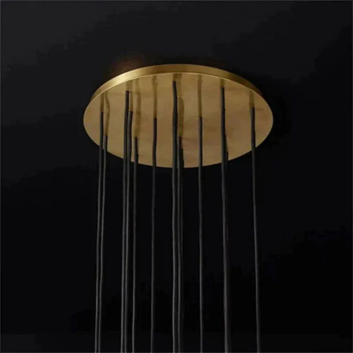 Balle Crystal Round Cluster Chandelier 14"