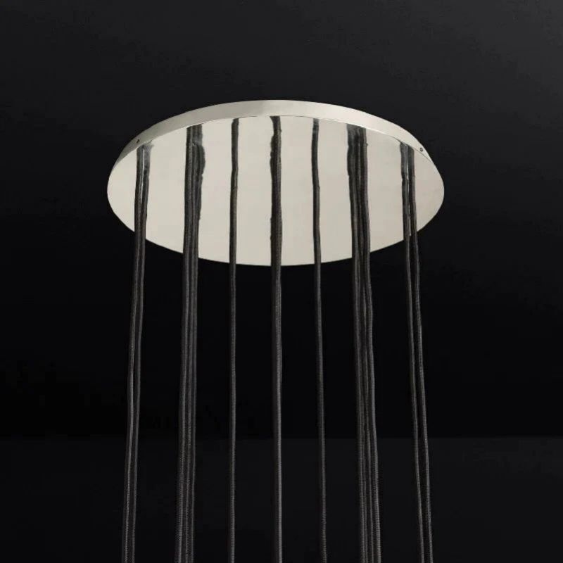 Balle Crystal Round Cluster Chandelier 19"