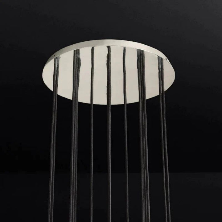 Balle Crystal Round Cluster Chandelier 19"