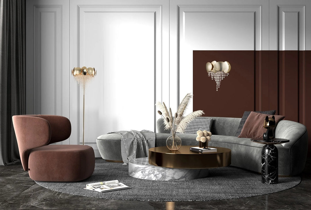 Betsy Brass Crystal Sconce