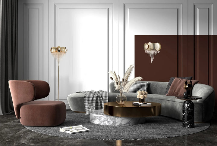 Betsy Brass Crystal Sconce