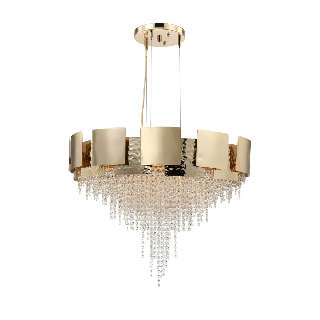 Betsy Round Crystal Bead Chandelier