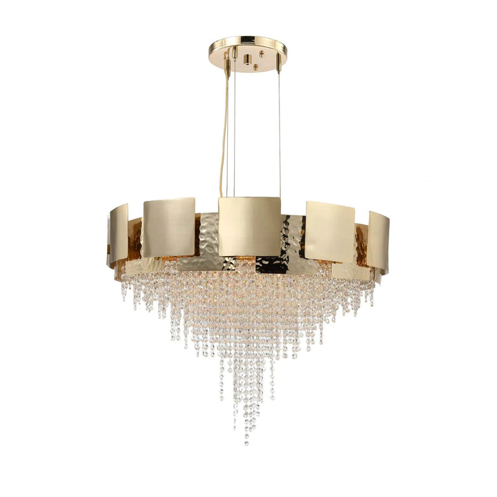 Betsy Round Crystal Bead Chandelier