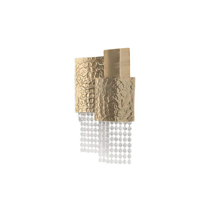 Betsy Square Brass Crystal Sconce