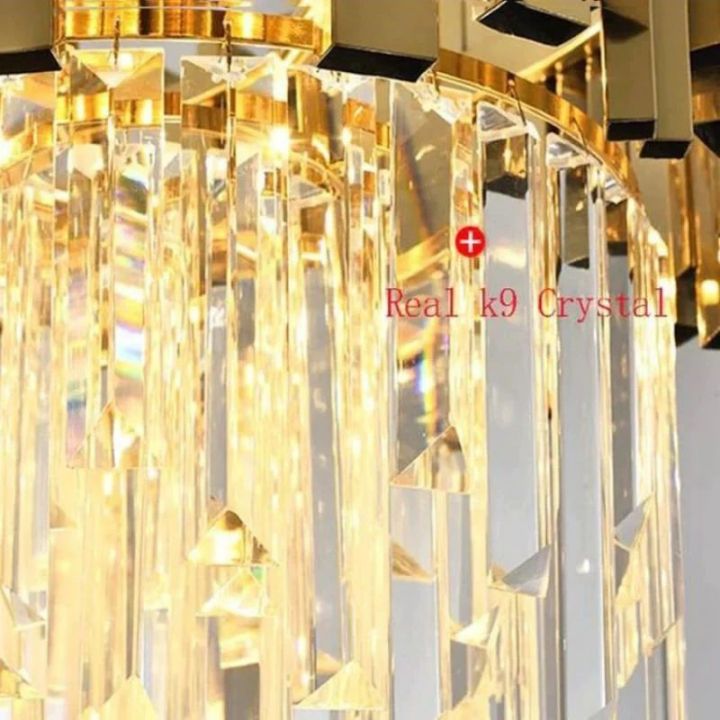 Bourbons Angus Crystal Round Chandelier