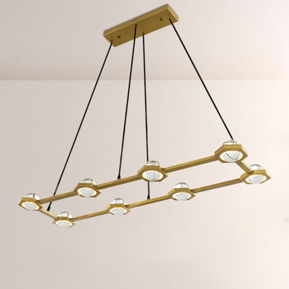 Braelynn Rectangular Chandelier 54"