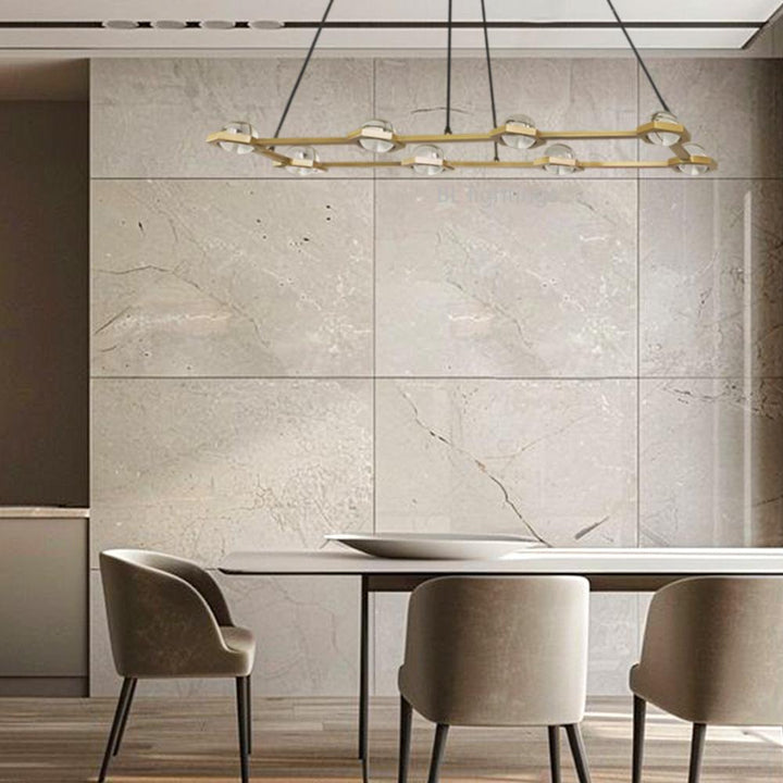Braelynn Rectangular Chandelier 54"