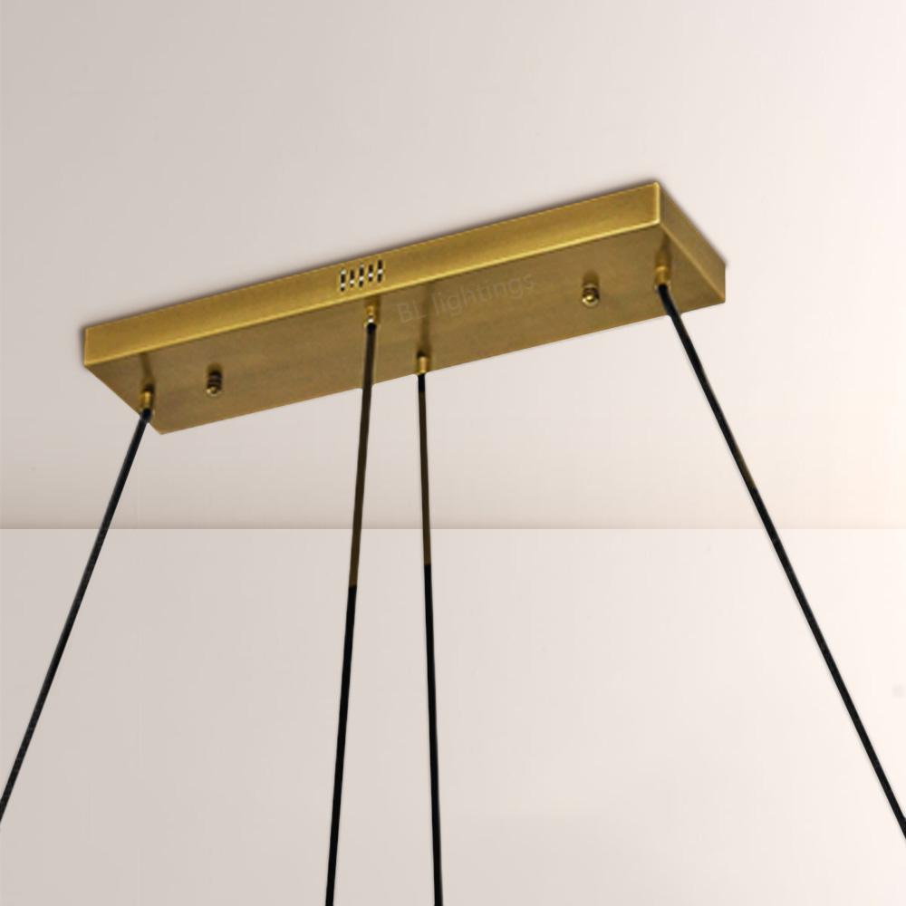 Braelynn Rectangular Chandelier 54"