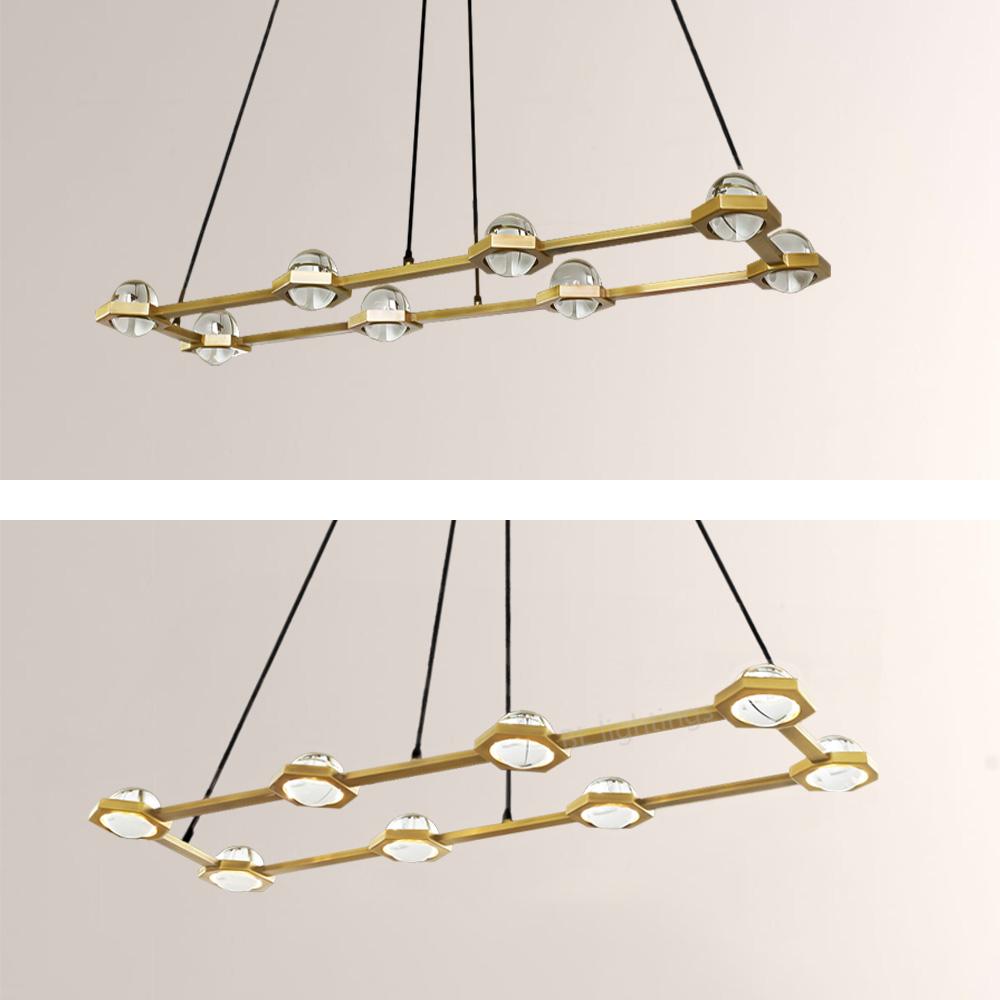 Braelynn Rectangular Chandelier 54"