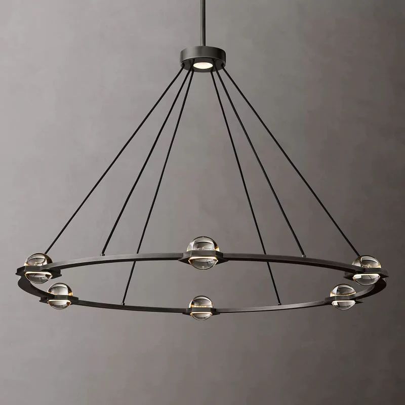Braelynn Round Chandelier 48" For Living Room