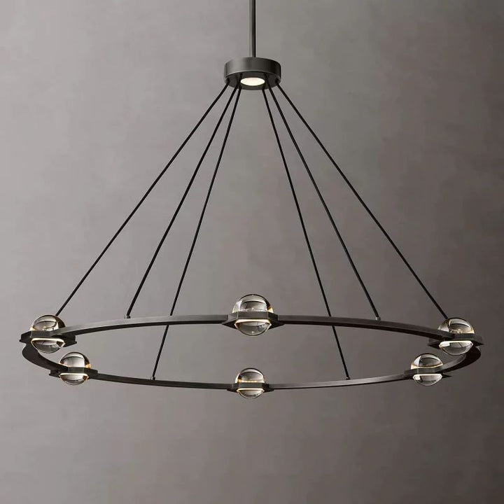 Braelynn Round Chandelier 48" For Living Room