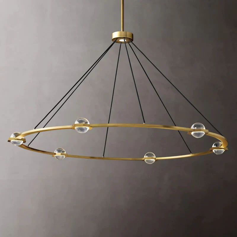 Braelynn Round Living Room Chandelier 60"