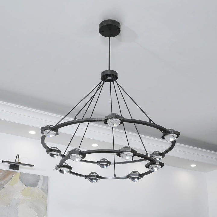 Braelynn Two-Tier Round Chandelier 60"