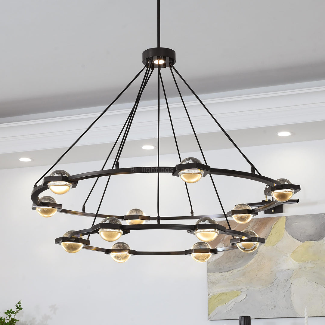 Braelynn Two-Tier Round Chandelier 60"
