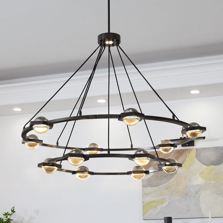 Braelynn Two-Tier Round Chandelier 60"