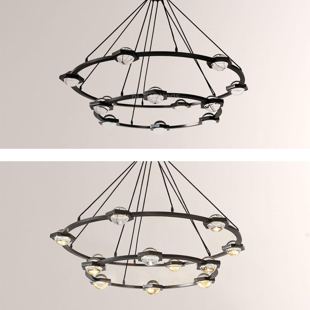 Braelynn Two-Tier Round Chandelier 60"