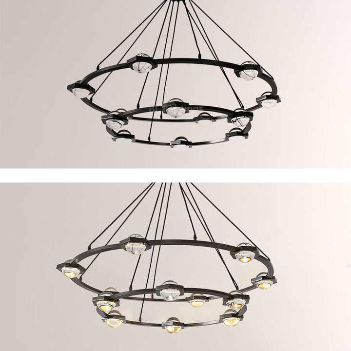 Braelynn Two-Tier Round Chandelier 60"