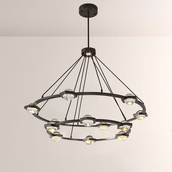 Braelynn Two-Tier Round Chandelier 60"