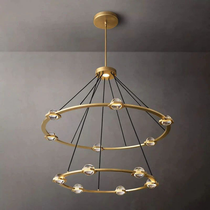 Braelynn Two-Tier Round Living Room Chandelier 48"
