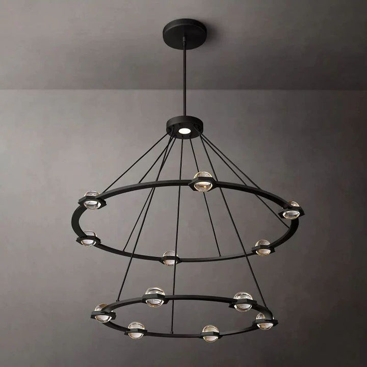 Braelynn Two-Tier Round Living Room Chandelier 48"