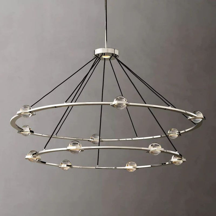 Braelynn Two-Tier Round Living Room Chandelier 60"
