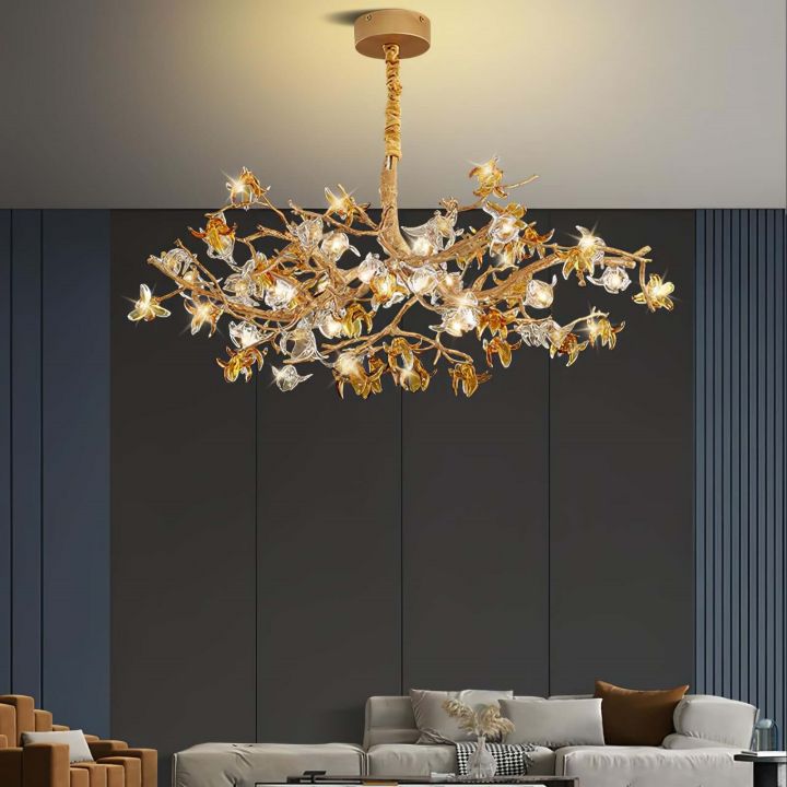 Branch Aosta Brass Branch Chandelier