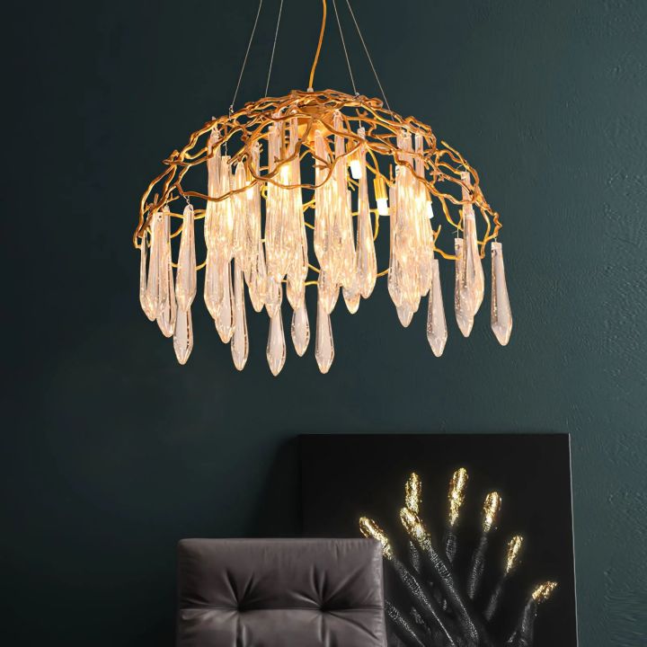 Branch Aqua Dome Chandelier
