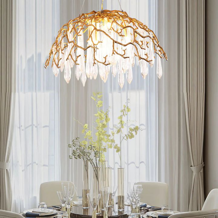Branch Aqua Dome Chandelier