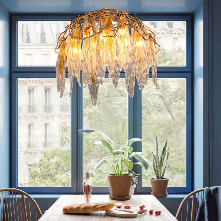 Branch Aqua Dome Chandelier