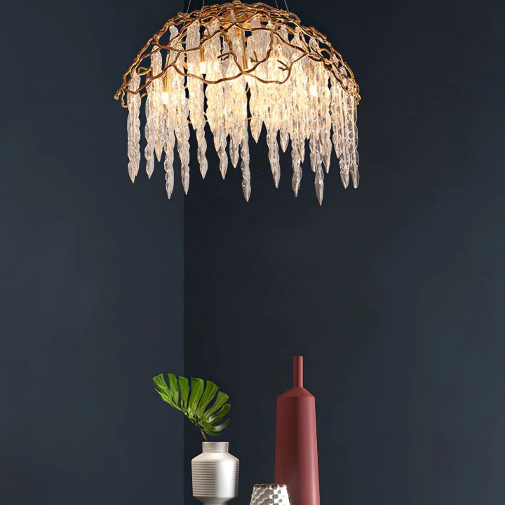 Branch Aqua Dome Chandelier