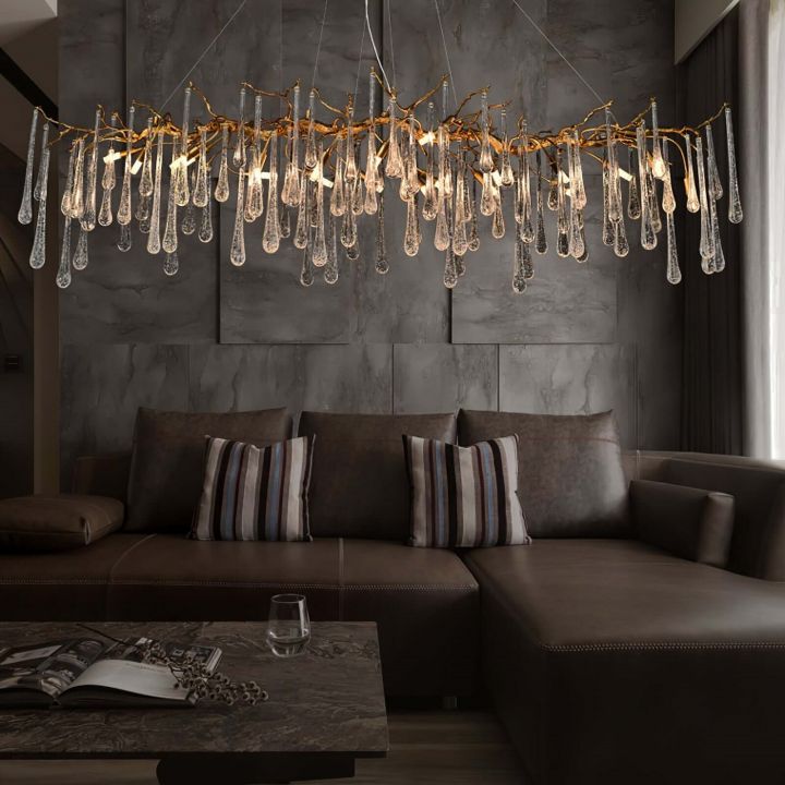Branch Aqua Makrama Chandeliers