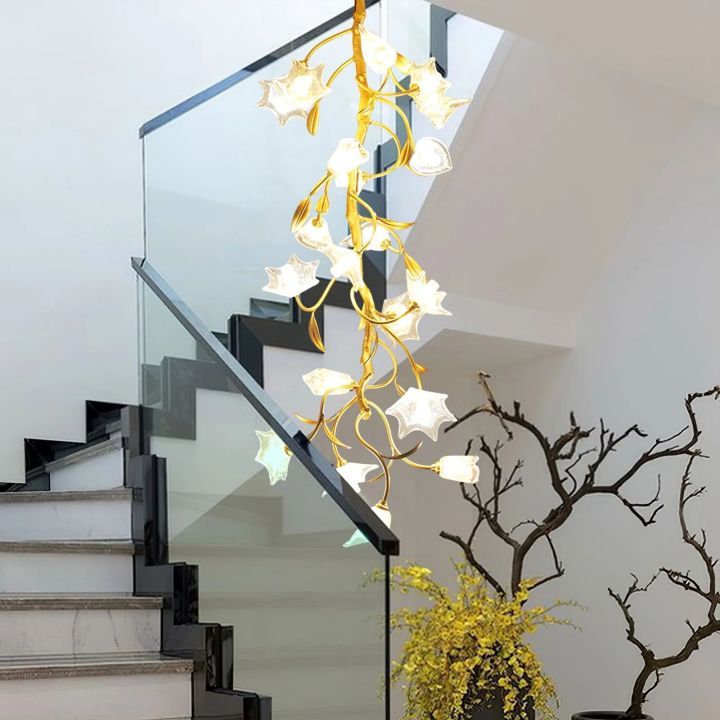Branch Flower Craftsman Chandelier