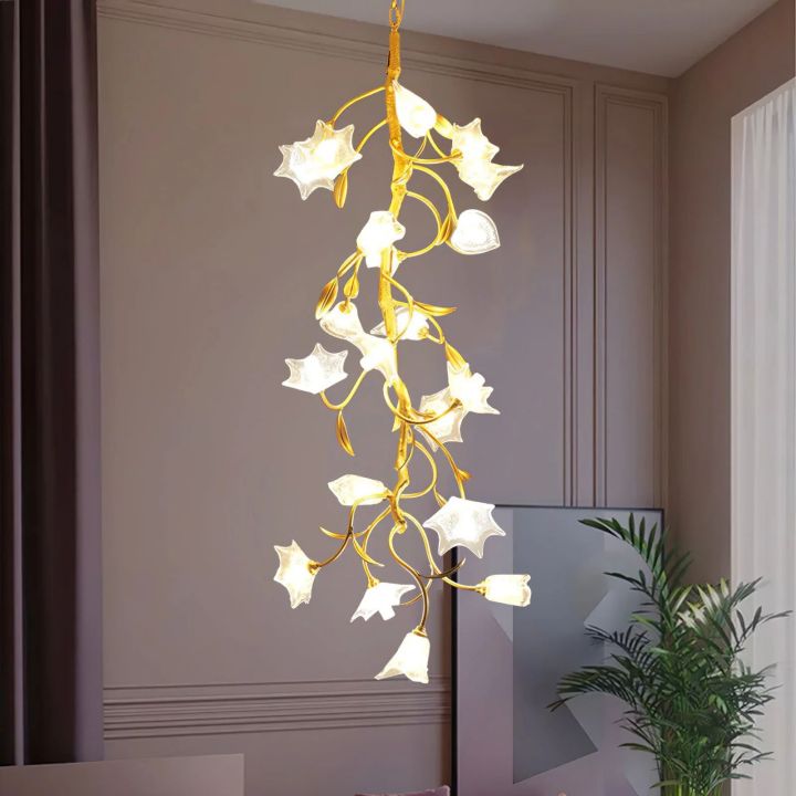 Branch Flower Craftsman Chandelier