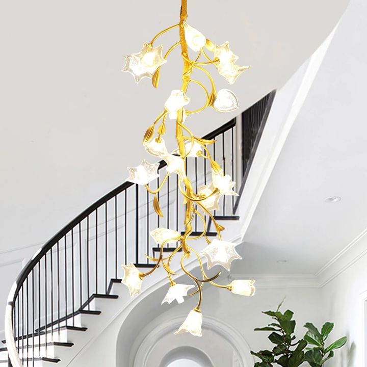 Branch Flower Craftsman Chandelier