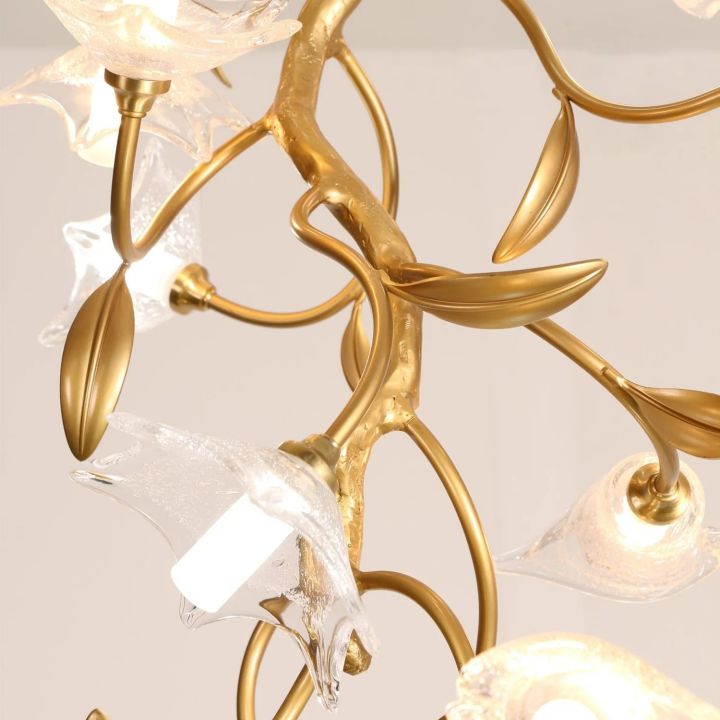 Branch Flower Craftsman Chandelier