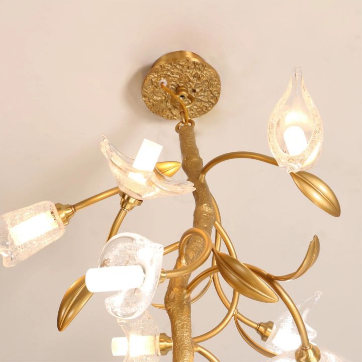 Branch Flower Craftsman Chandelier