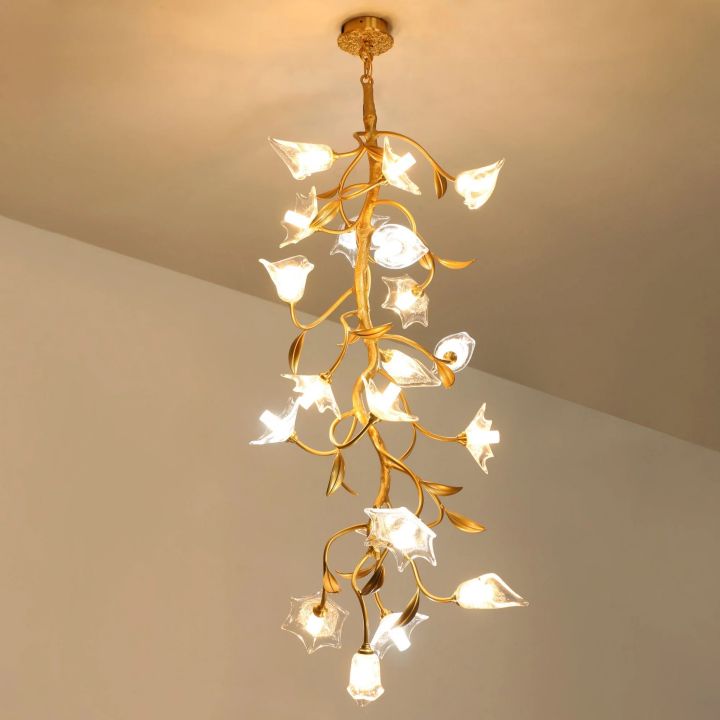 Branch Flower Craftsman Chandelier