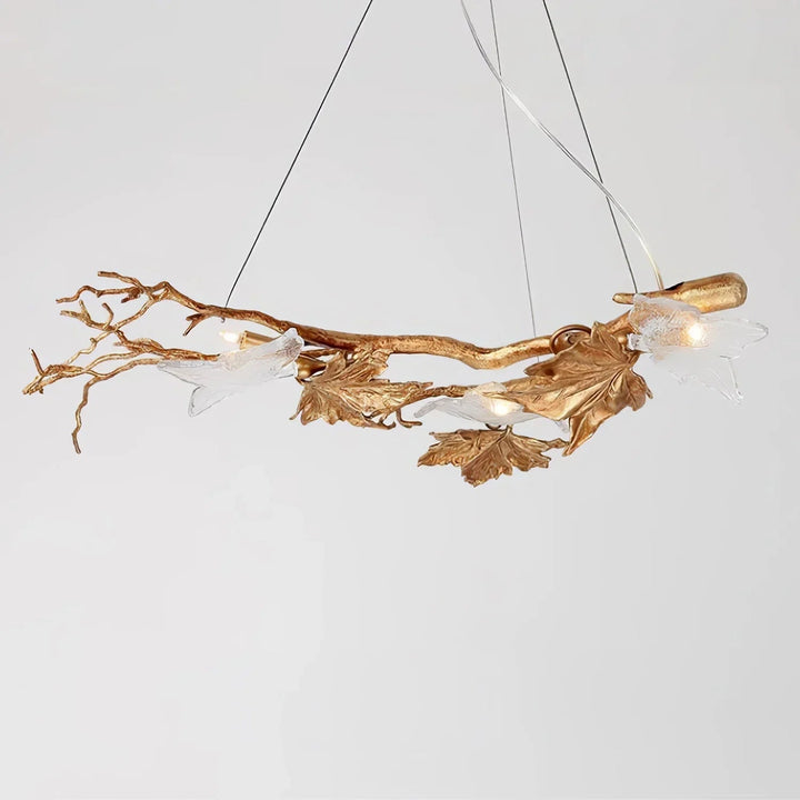 Branch Folio Brass Chandelier