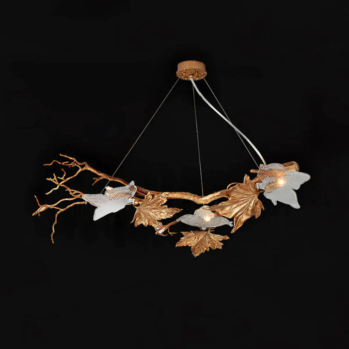 Branch Folio Brass Chandelier