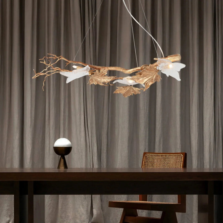 Branch Folio Brass Chandelier
