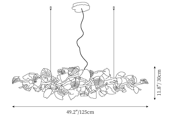 Branch Gold Leaf Chandelier