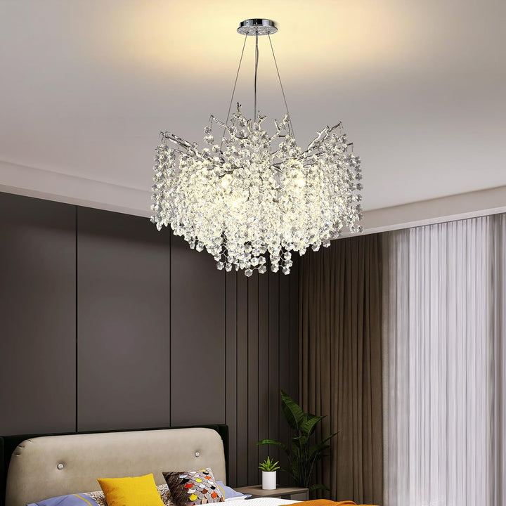 Branch Snow Tree Crystal Chandelier 30" 40" 55"