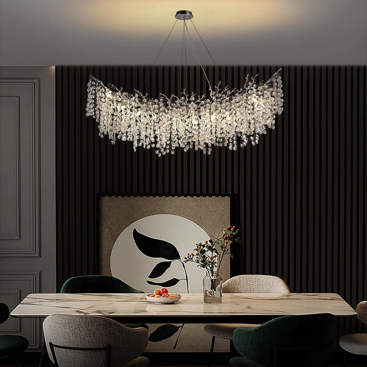 Branch Snow Tree Crystal Chandelier 30" 40" 55"