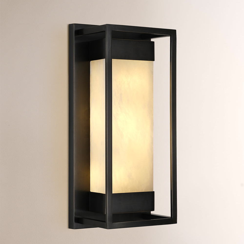 Bravura Alabaster Wall Sconce 15.7H