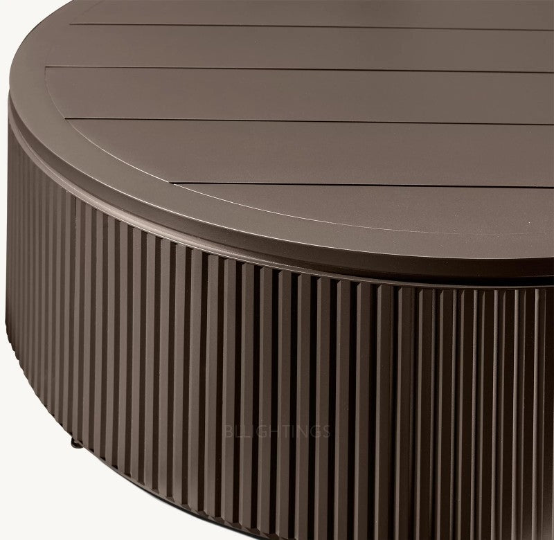 Byrean Aluminum Round Coffee Table
