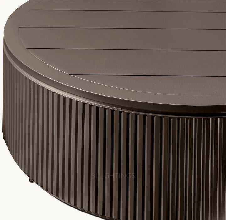 Byrean Aluminum Round Coffee Table