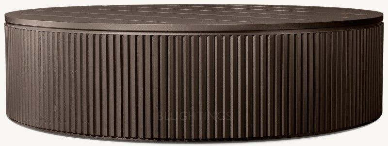 Byrean Aluminum Round Coffee Table